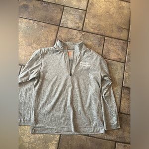 Garb pga junior quarter zip medium (size 7-8) youth kids grey golf shirt